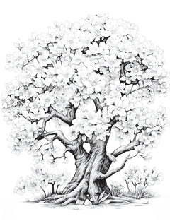 Blooming Tree Coloring Book - CraftNest - Digital Crafting and Art