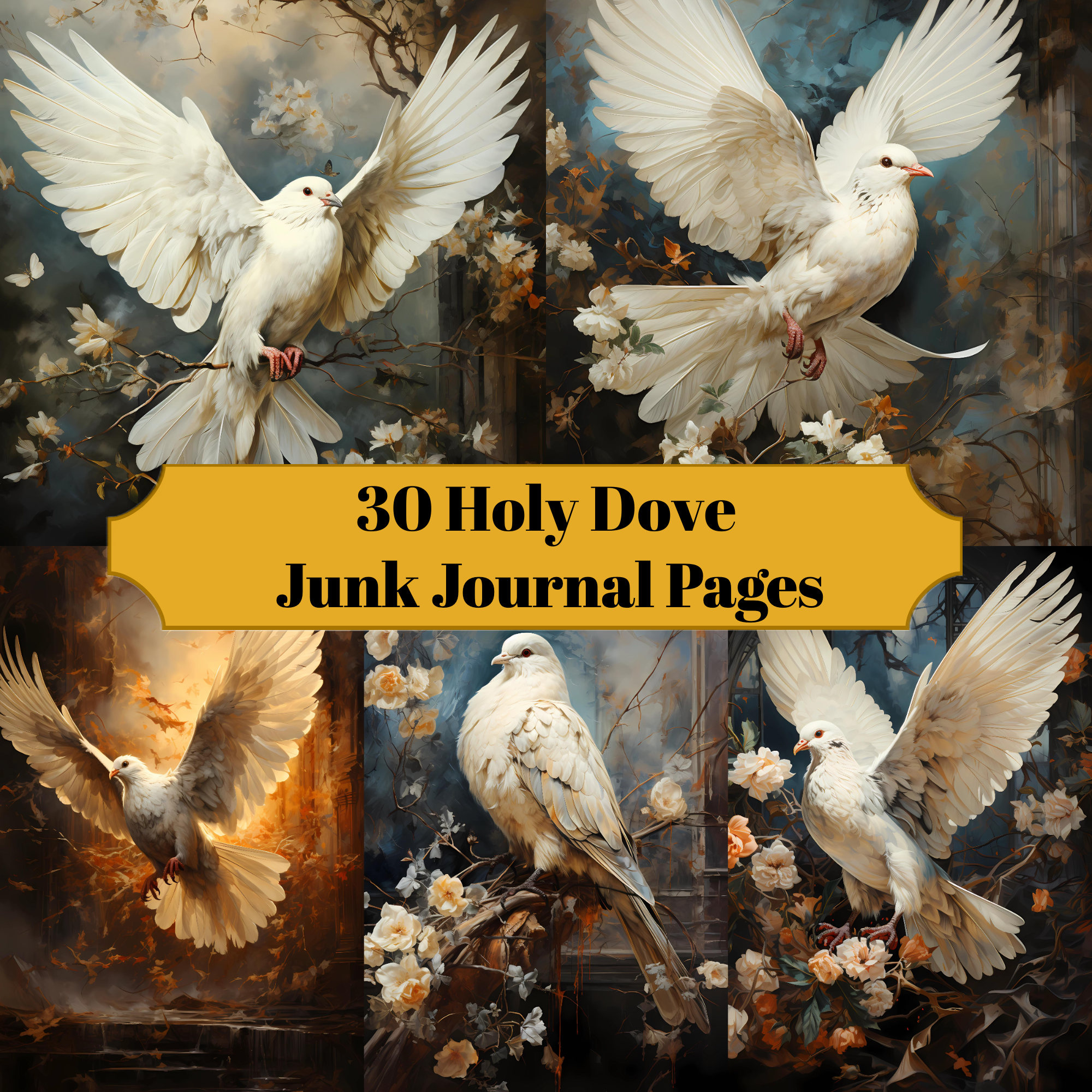 Holy Dove Junk Journal Pages
