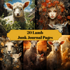 Lamb Junk Journal Pages