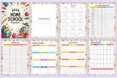 Home School Planner - CraftNest - Digital Crafting and Art
