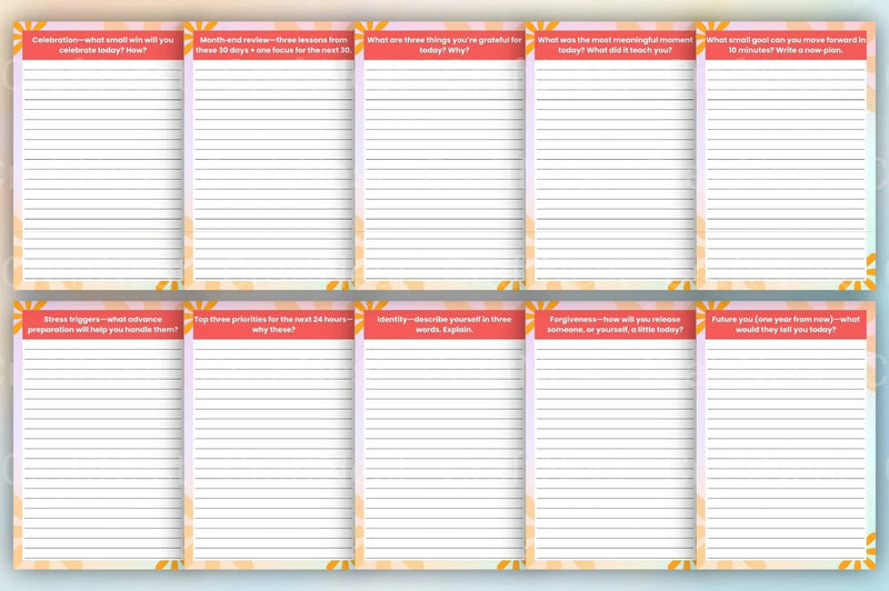 Daily Thought Prompts Book for Inspiration - CraftNest - Digital Crafting and Art