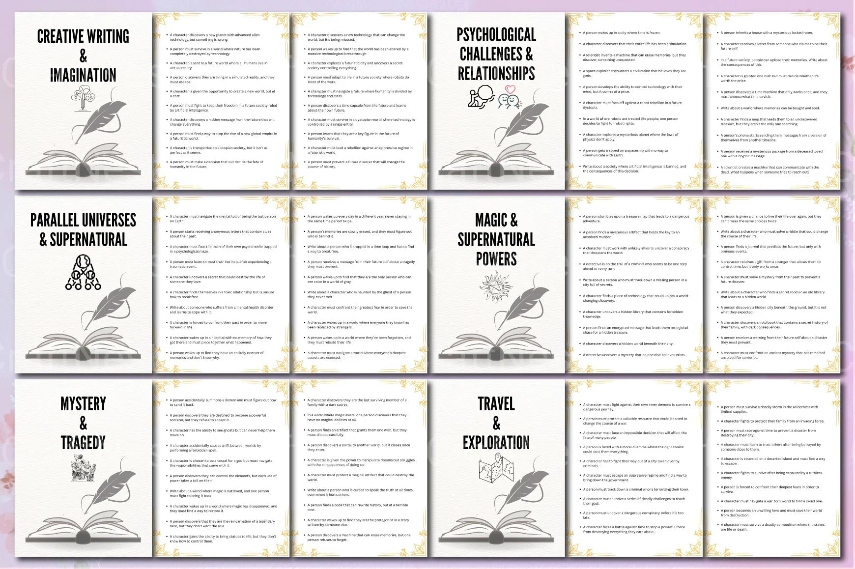 Creative Writing Prompts for Authors - CraftNest - Digital Crafting and Art