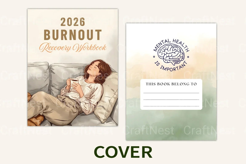 Burnout Recovery Workbook for Stress Relief - CraftNest - Digital Crafting and Art
