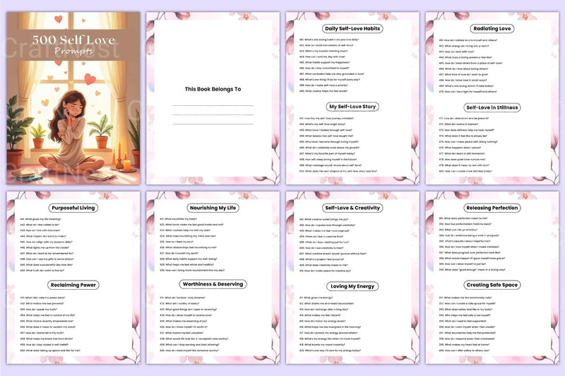 Self Love Prompts for Personal Growth - CraftNest - Digital Crafting and Art