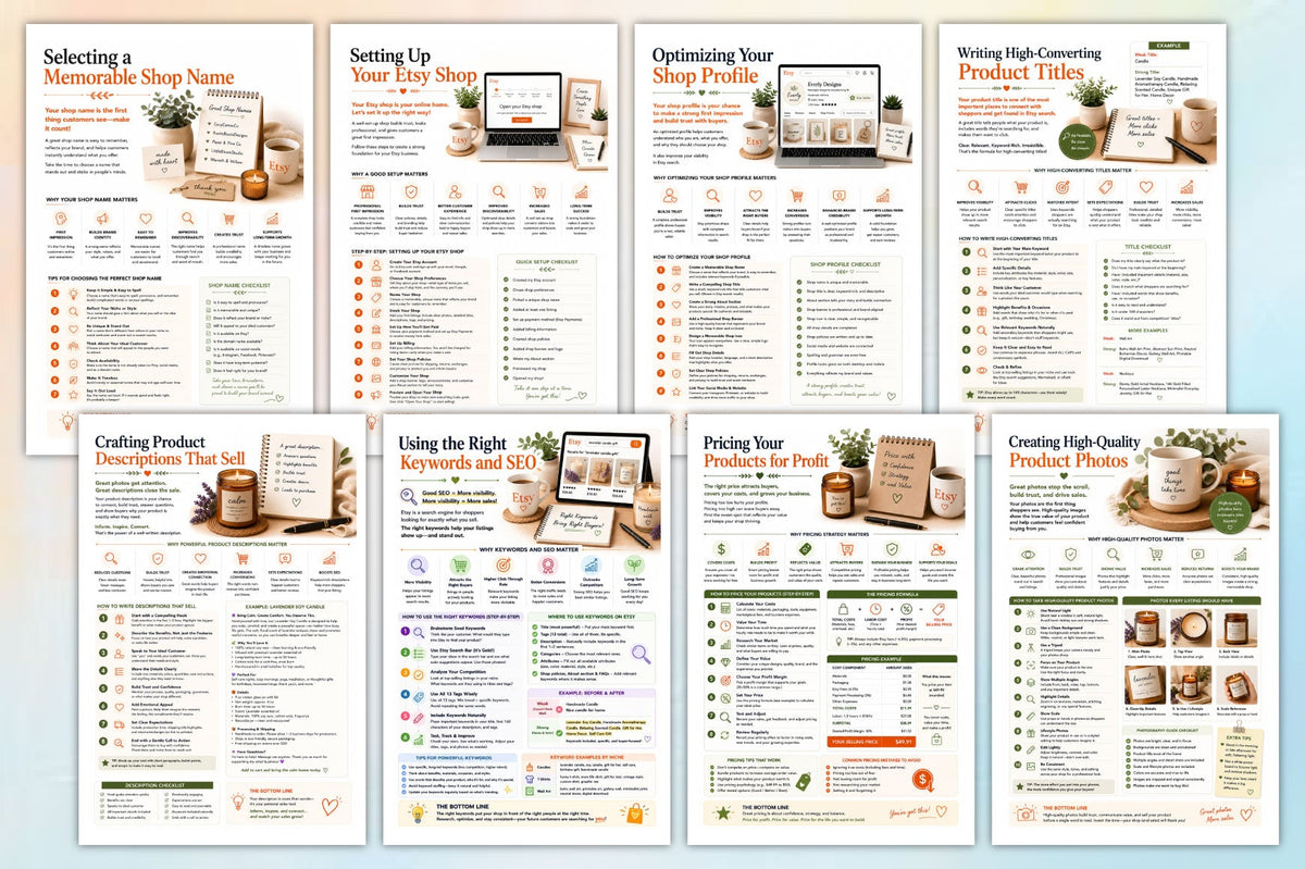 Launch Grow Profitable Etsy Business