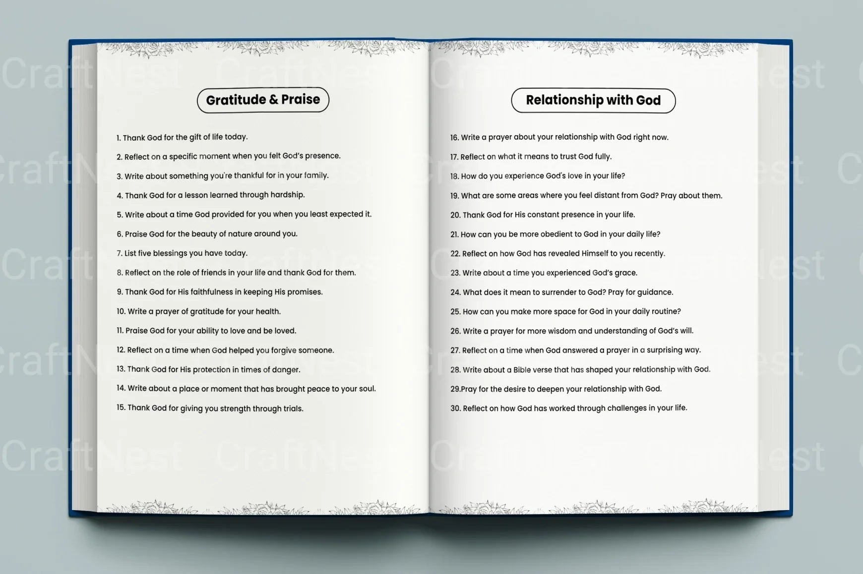 Prayer Prompts Guide for Inspiration - CraftNest - Digital Crafting and Art