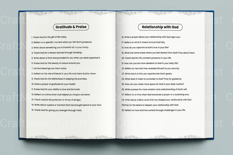 Prayer Prompts Guide for Inspiration - CraftNest - Digital Crafting and Art