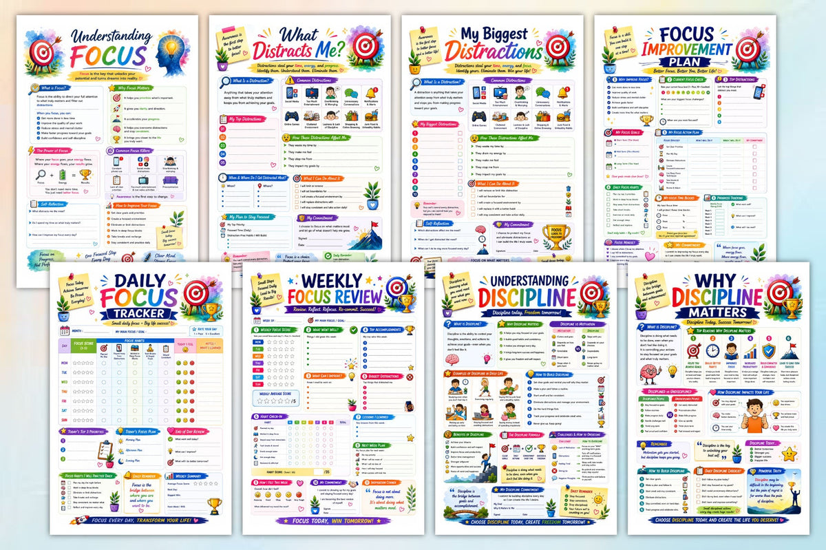 Focus Discipline Growth Workbook