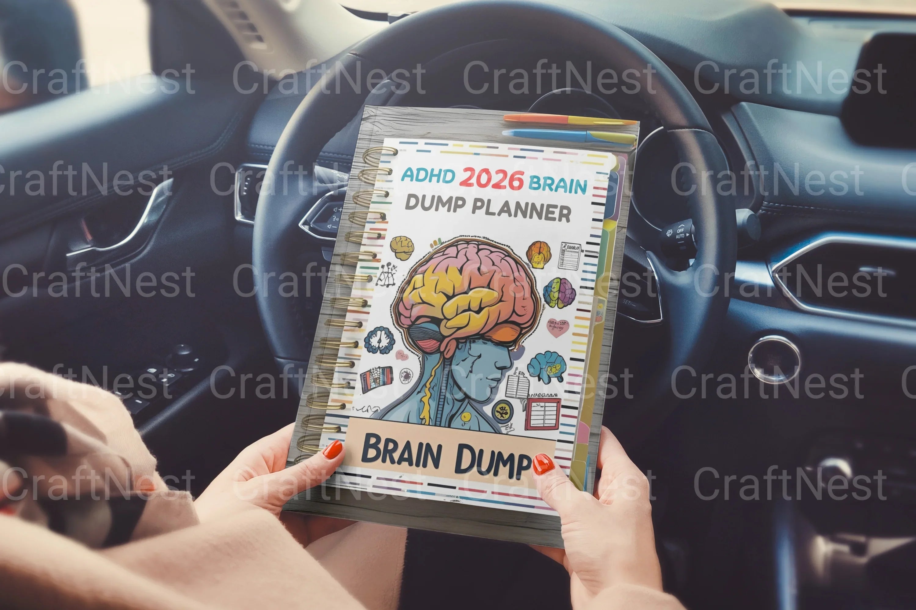 ADHD Brain Dump Planner for Effective Organization - CraftNest - Digital Crafting and Art