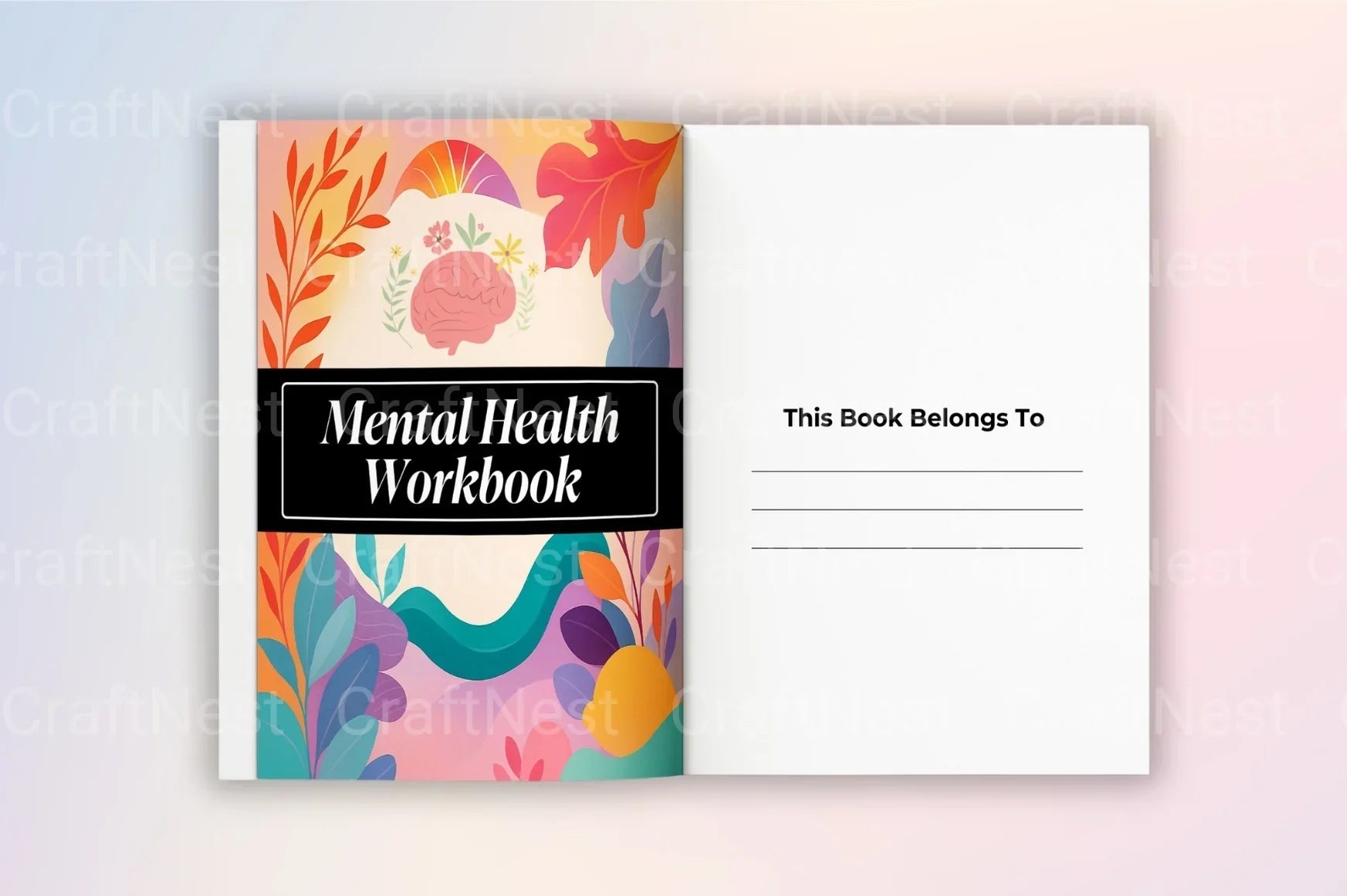 Mental Health Workbook for Personal Growth - CraftNest - Digital Crafting and Art