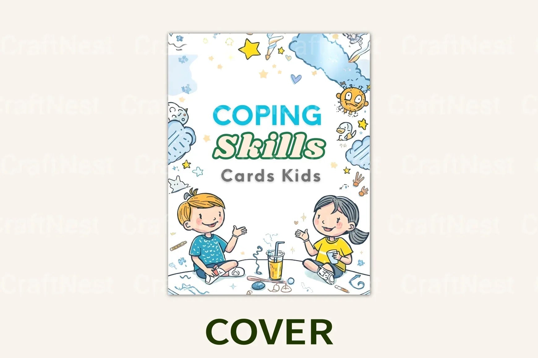 Coping Skills Cards for Kids - CraftNest - Digital Crafting and Art