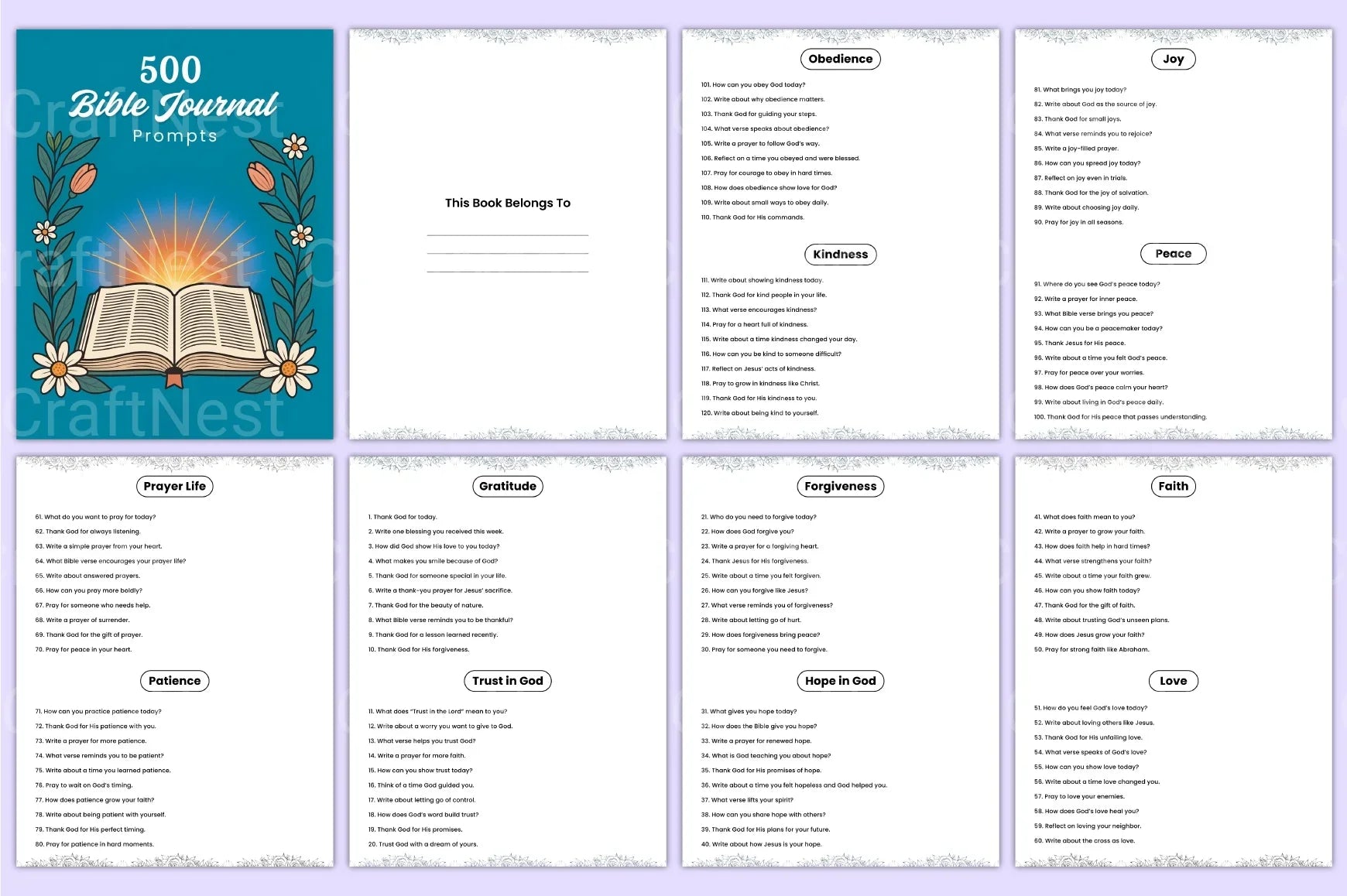 Bible Prompts for Inspiration - CraftNest - Digital Crafting and Art