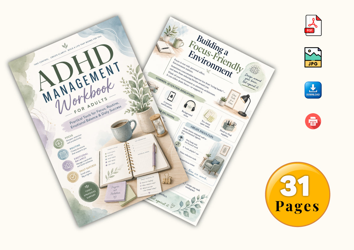 Adhd Management For Adults Workbook
