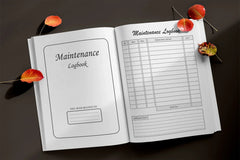 Maintenance Logbook Planner - CraftNest - Digital Crafting and Art