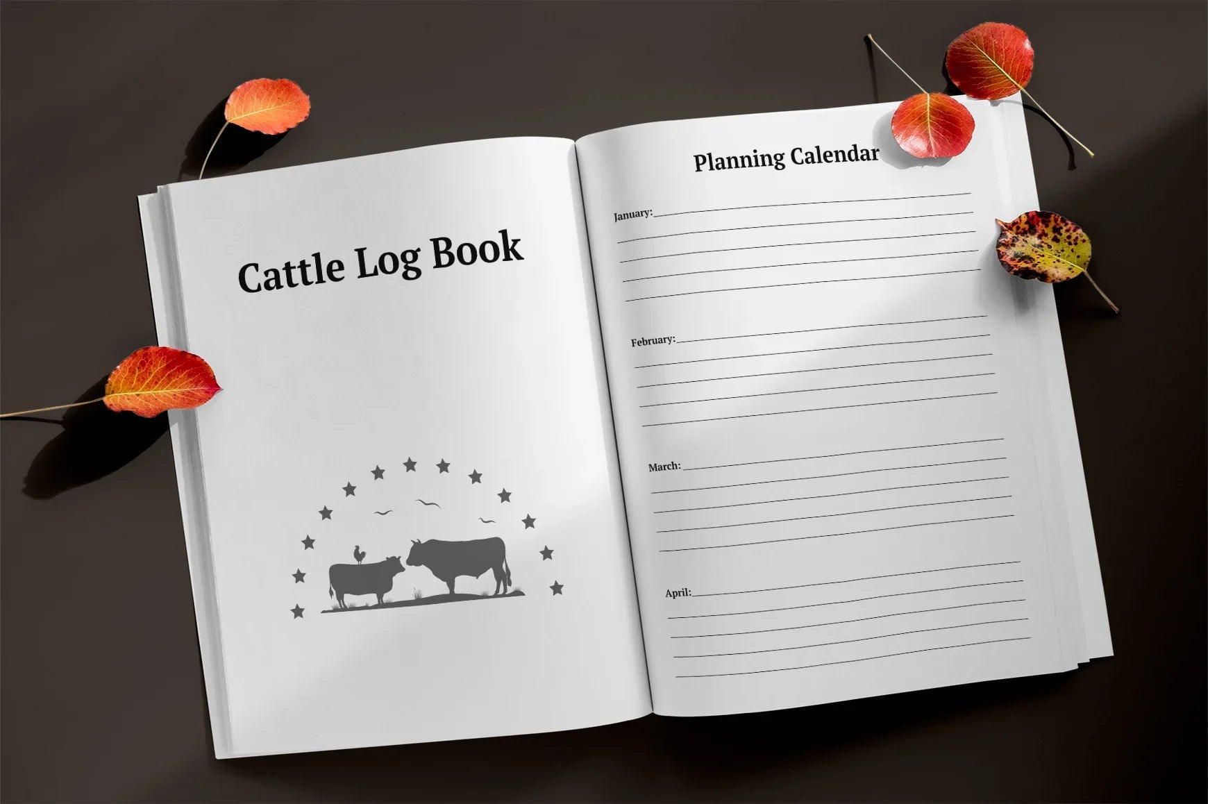 Cattle Log Book Planner - CraftNest - Digital Crafting and Art