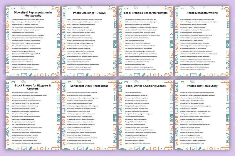 Stock Photography Prompts for Creative Inspiration - CraftNest - Digital Crafting and Art