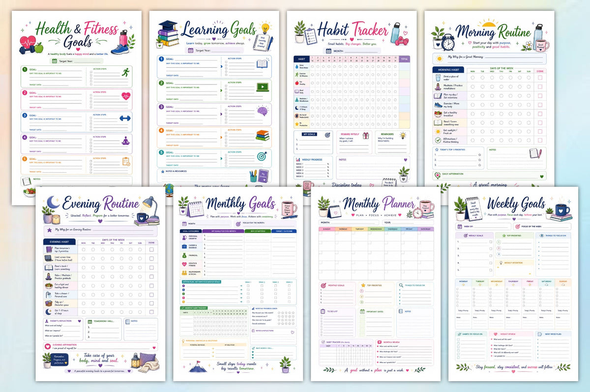 Smart Goals And Productivity Planner