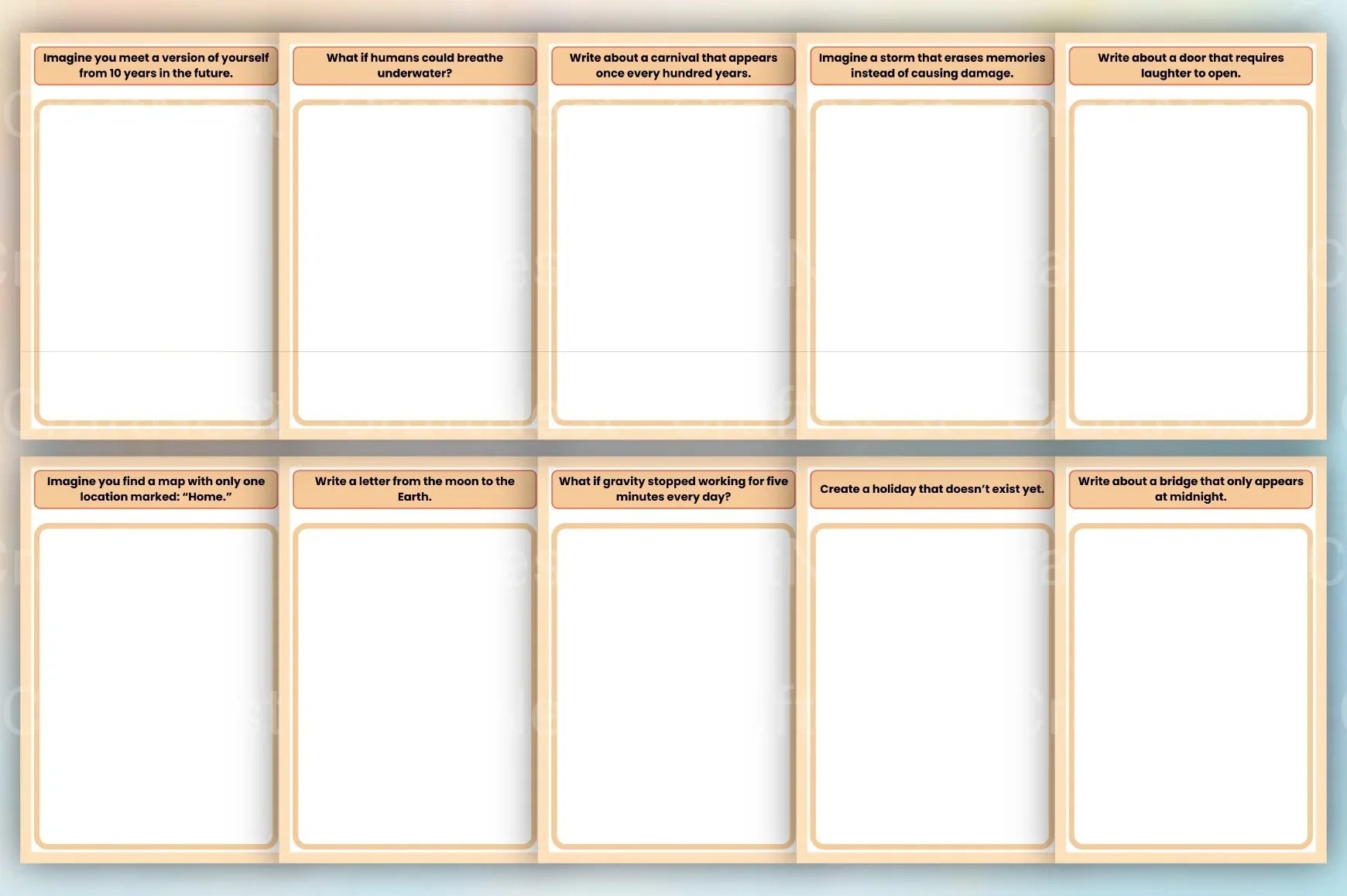 Creative Writing Prompts Book - CraftNest - Digital Crafting and Art