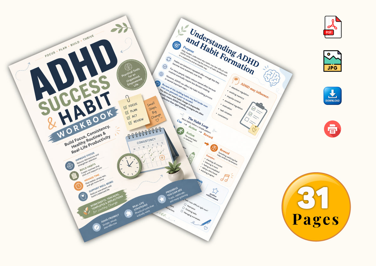 Adhd Success Habit Workbook