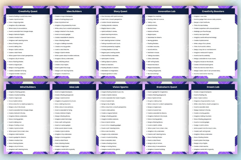 Idea Fountain Prompts for Creative Inspiration - CraftNest - Digital Crafting and Art