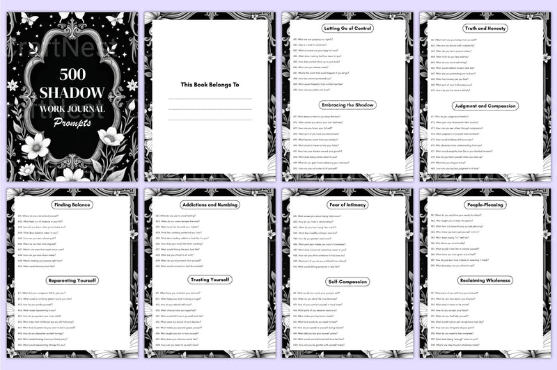 Shadow Work Prompts for Personal Growth - CraftNest - Digital Crafting and Art