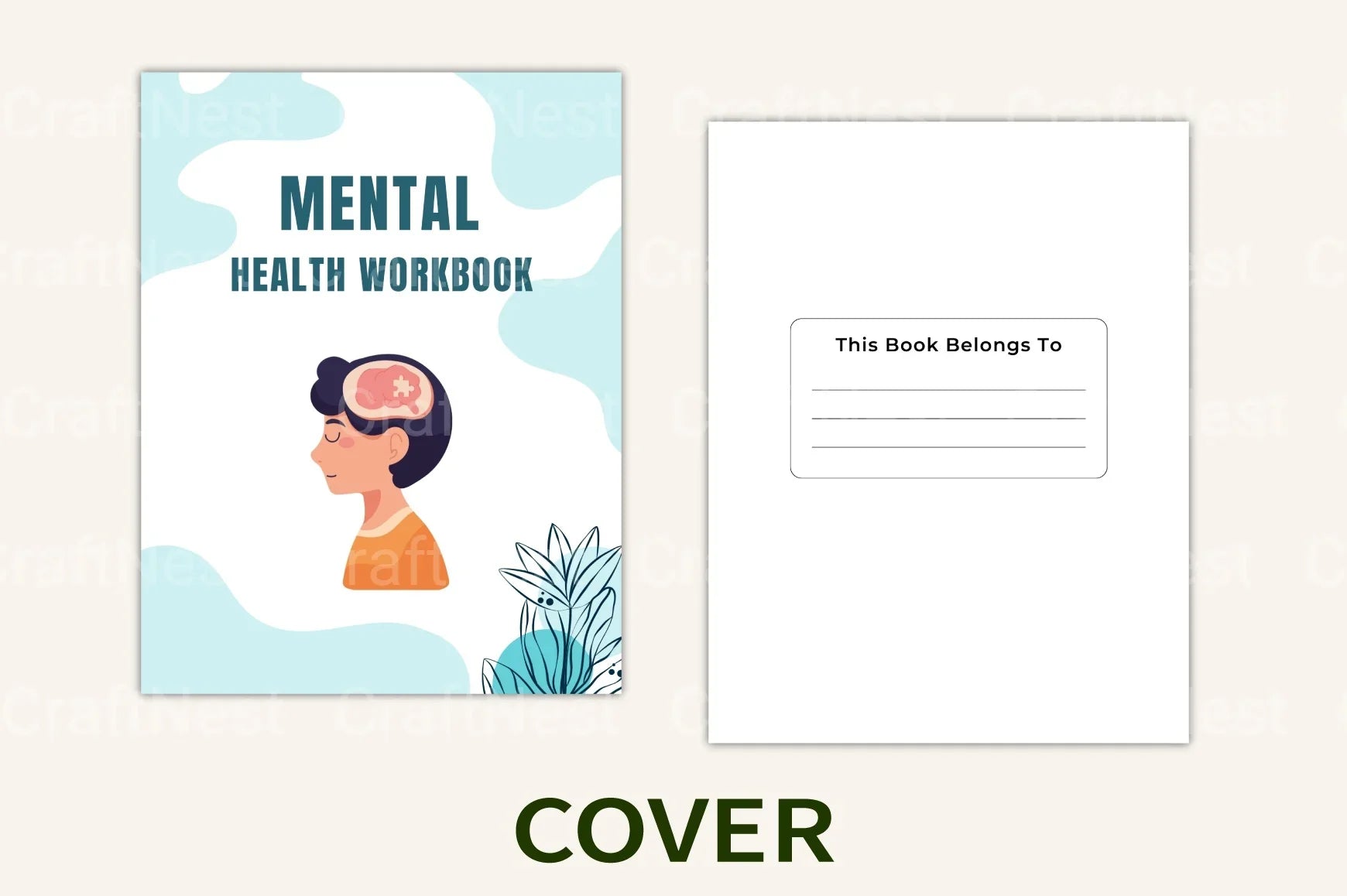Mental Health Workbook for Personal Growth - CraftNest - Digital Crafting and Art