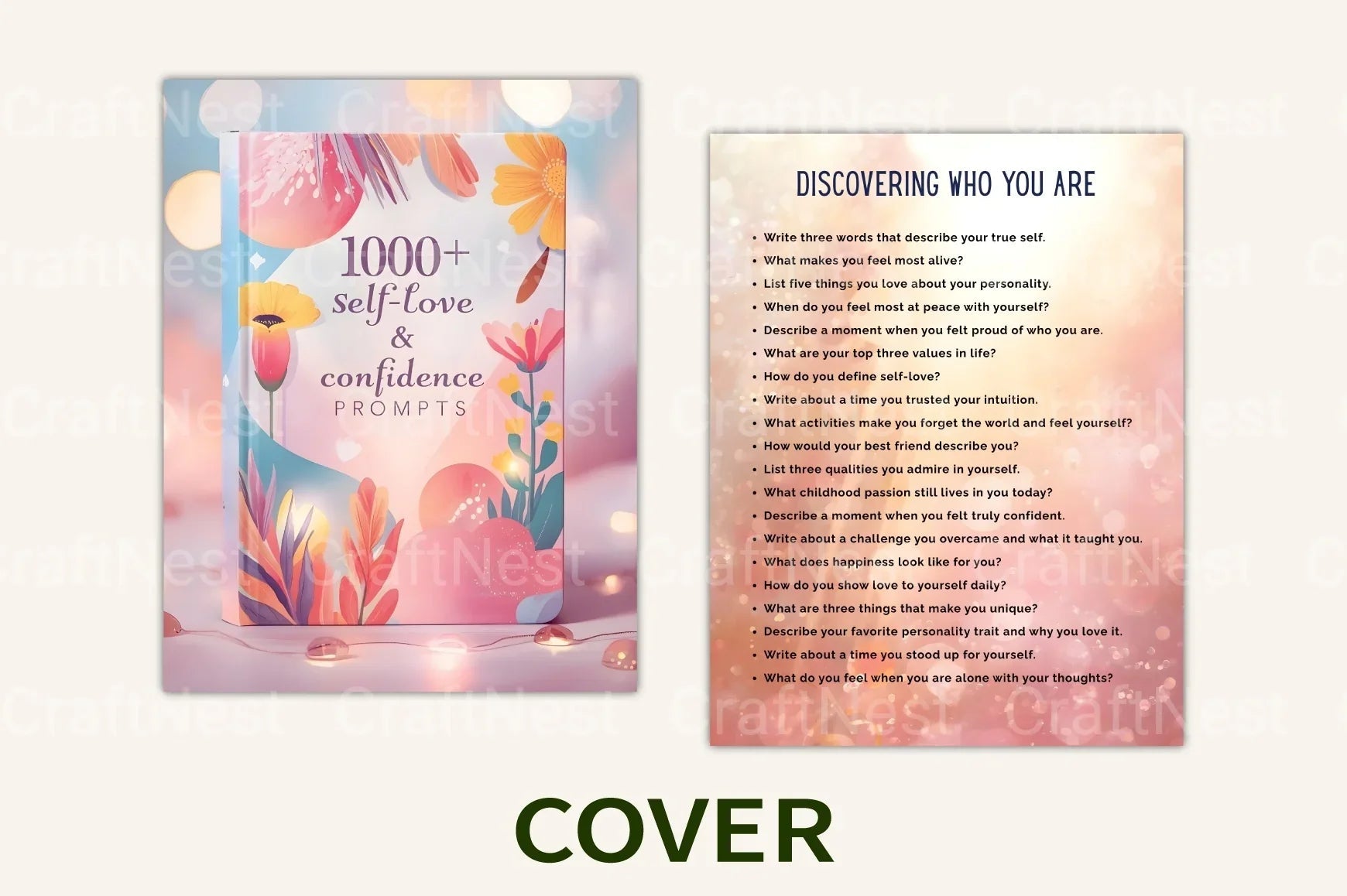Self Love Confidence Prompts for Personal Growth - CraftNest - Digital Crafting and Art