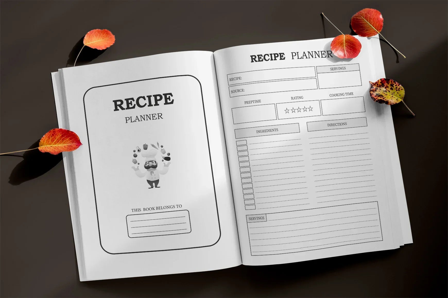 Recipe Planner  Bundle - CraftNest - Digital Crafting and Art