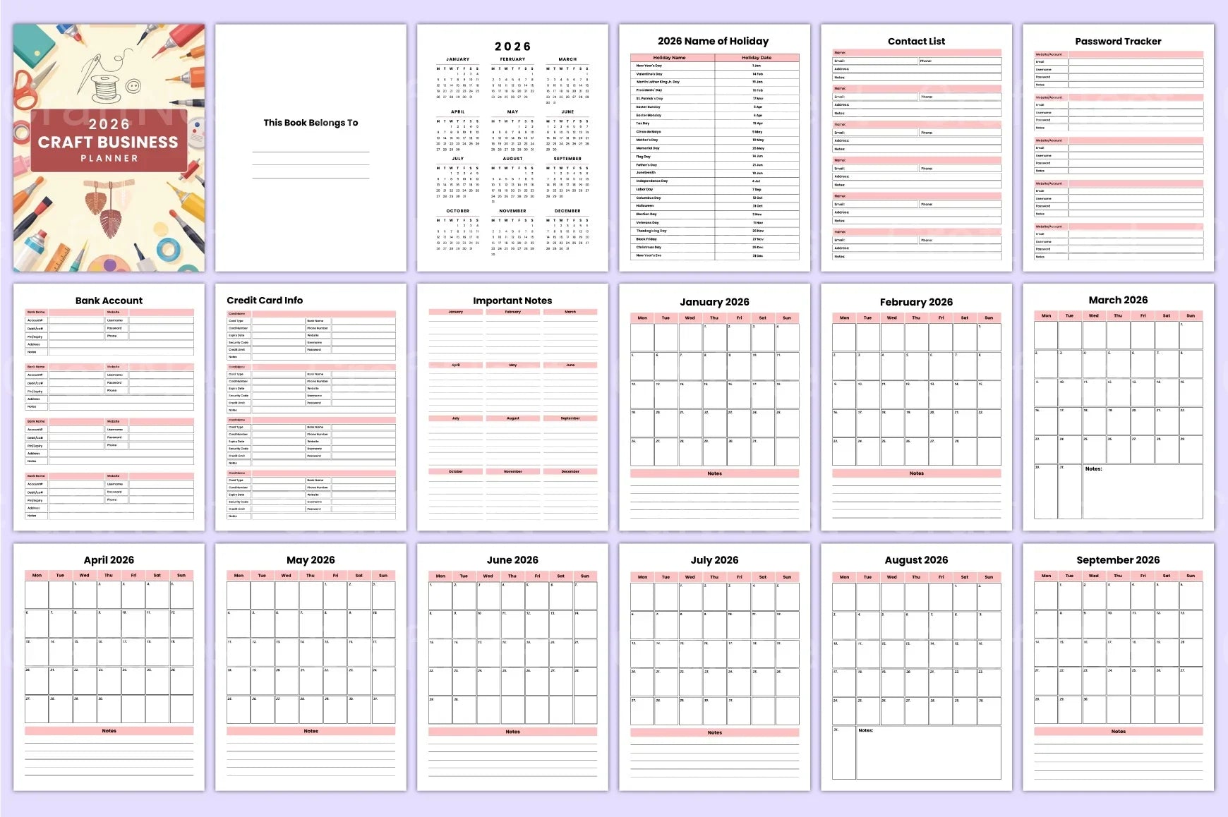 Craft Business Planner Guide - CraftNest - Digital Crafting and Art