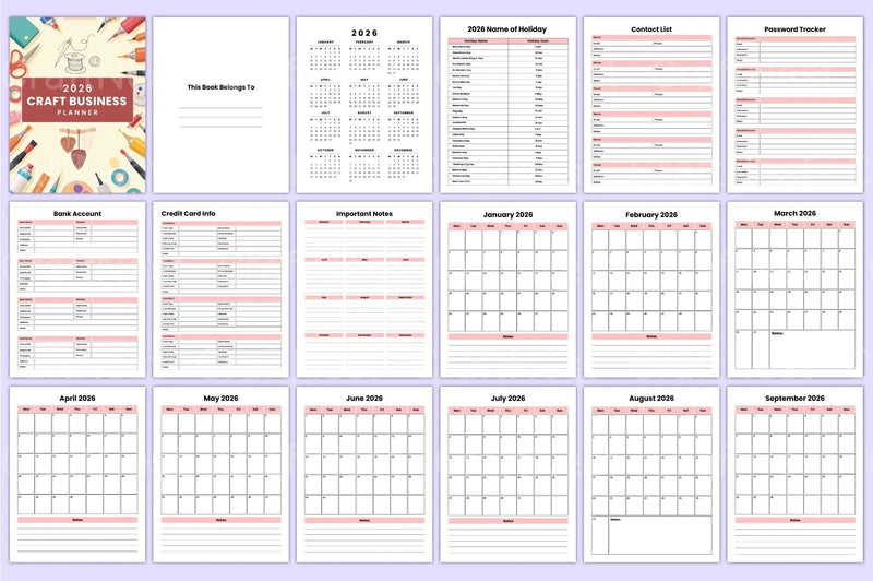 Craft Business Planner Guide - CraftNest - Digital Crafting and Art