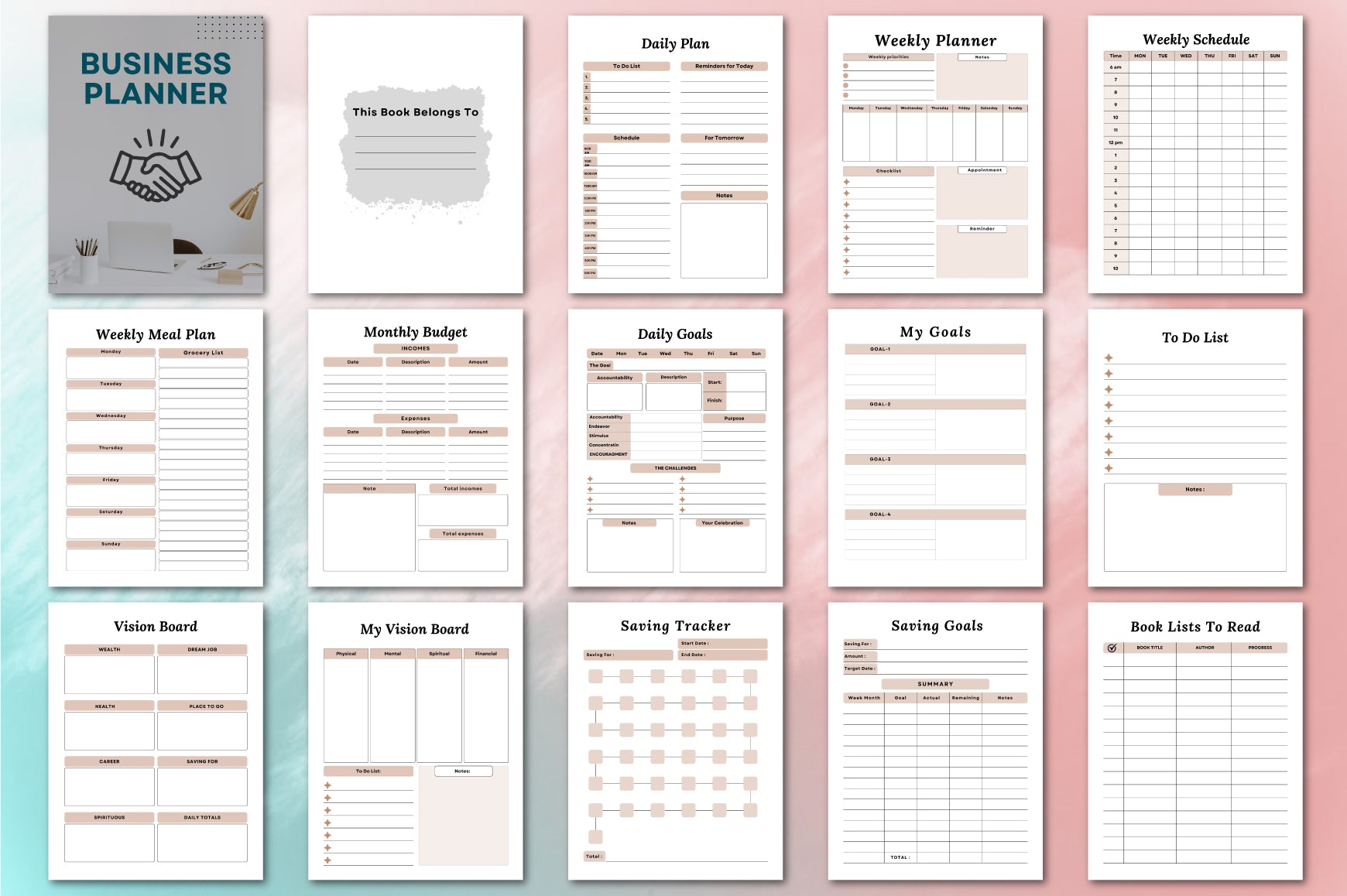 Business Planner Template