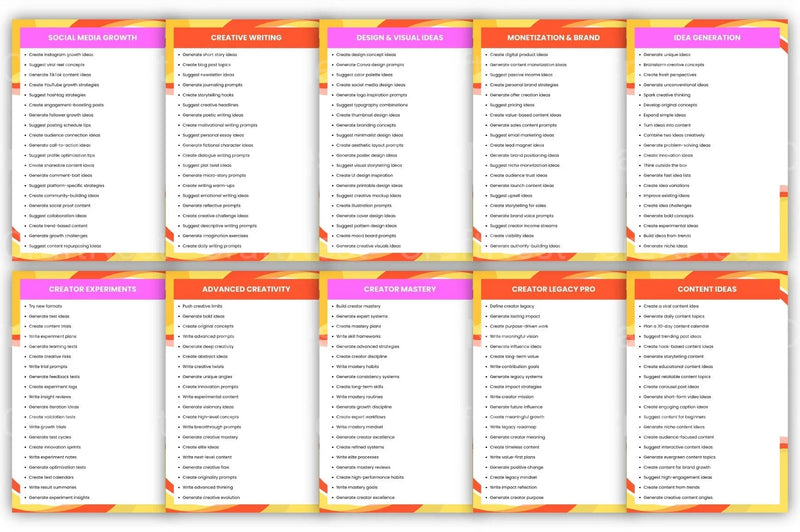 Prompt Box for Creators - CraftNest - Digital Crafting and Art