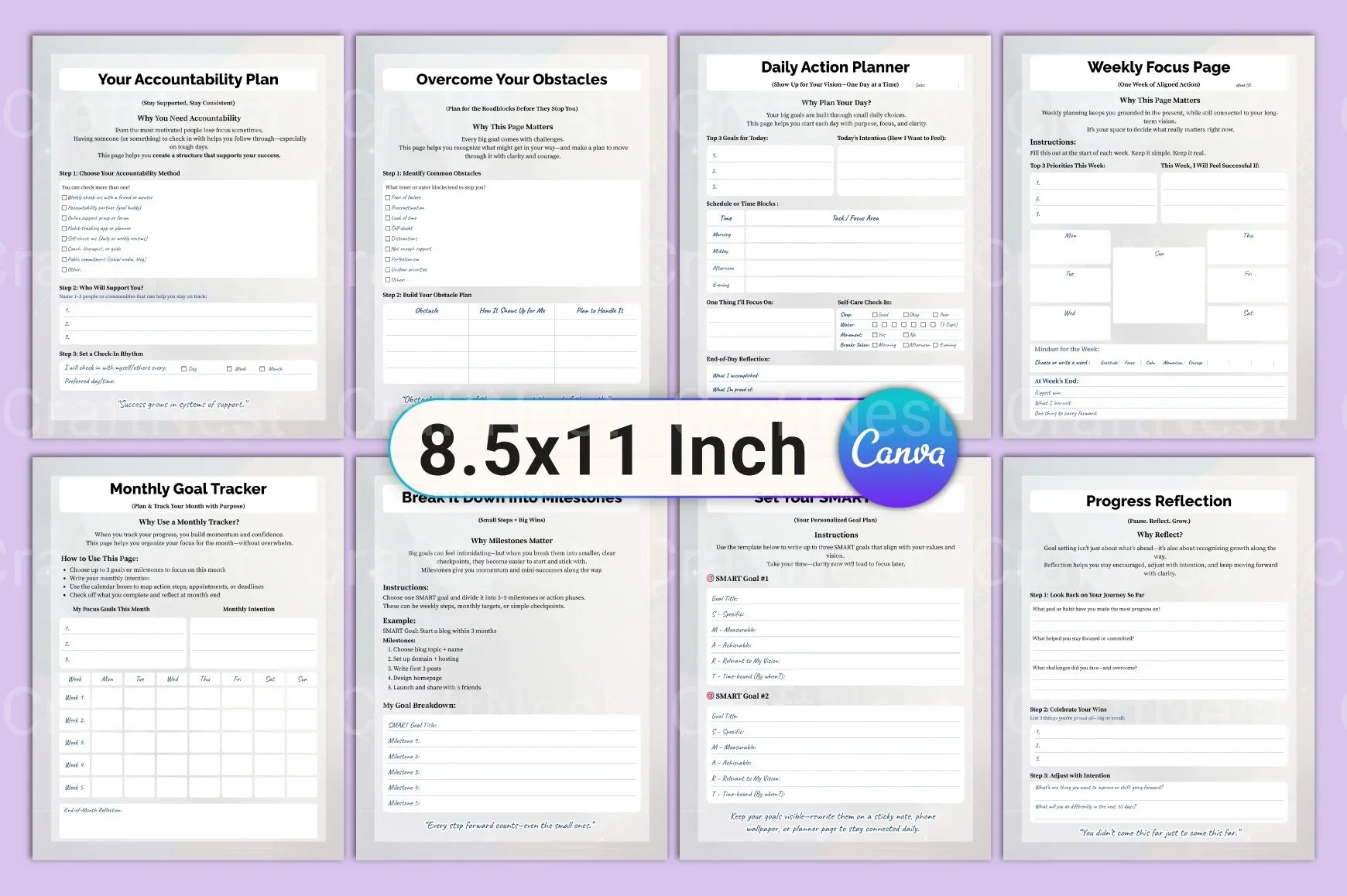 Goal Setting Vision Mapping Guide - CraftNest - Digital Crafting and Art