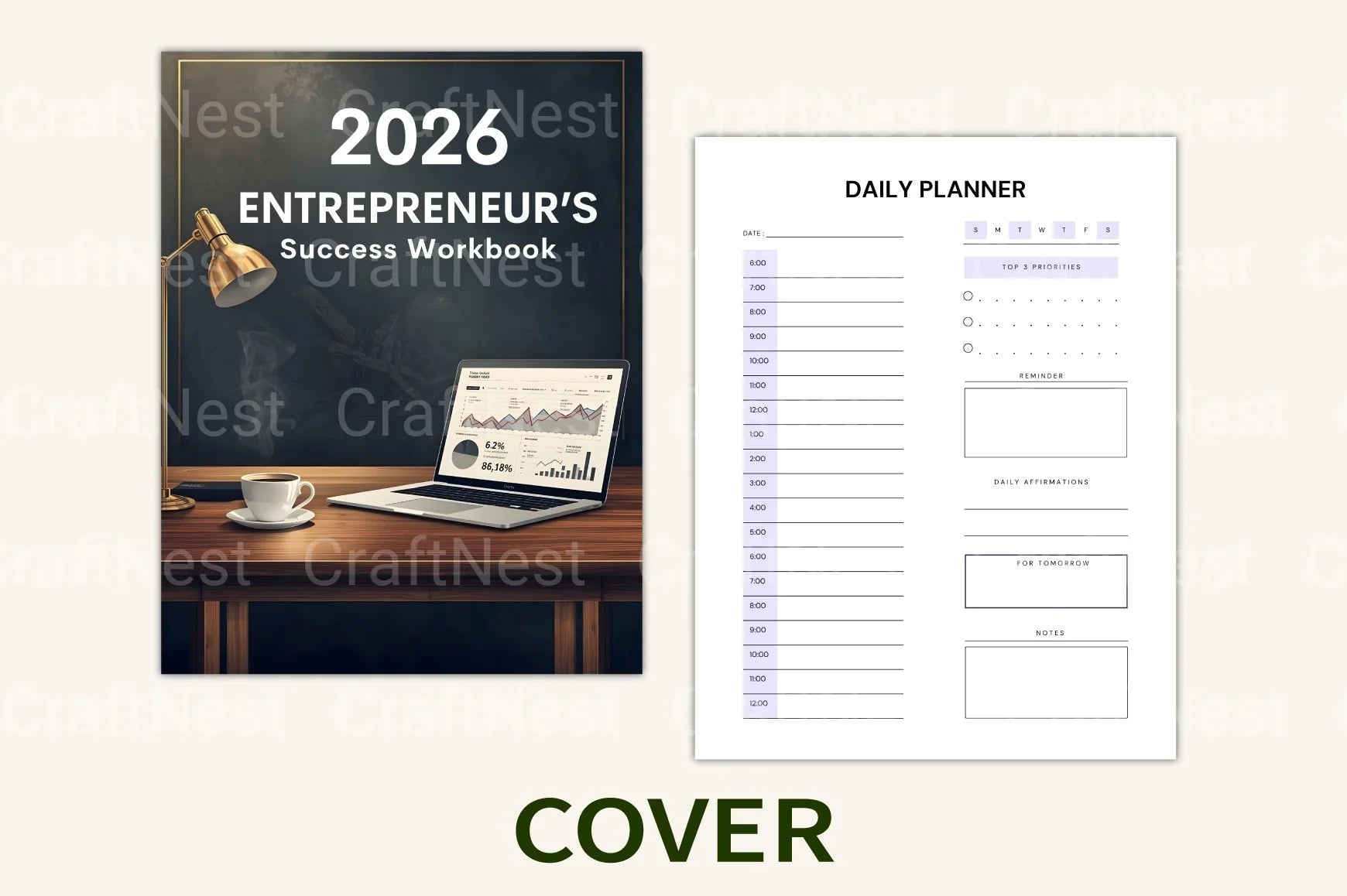 Entrepreneur Success Workbook - CraftNest - Digital Crafting and Art