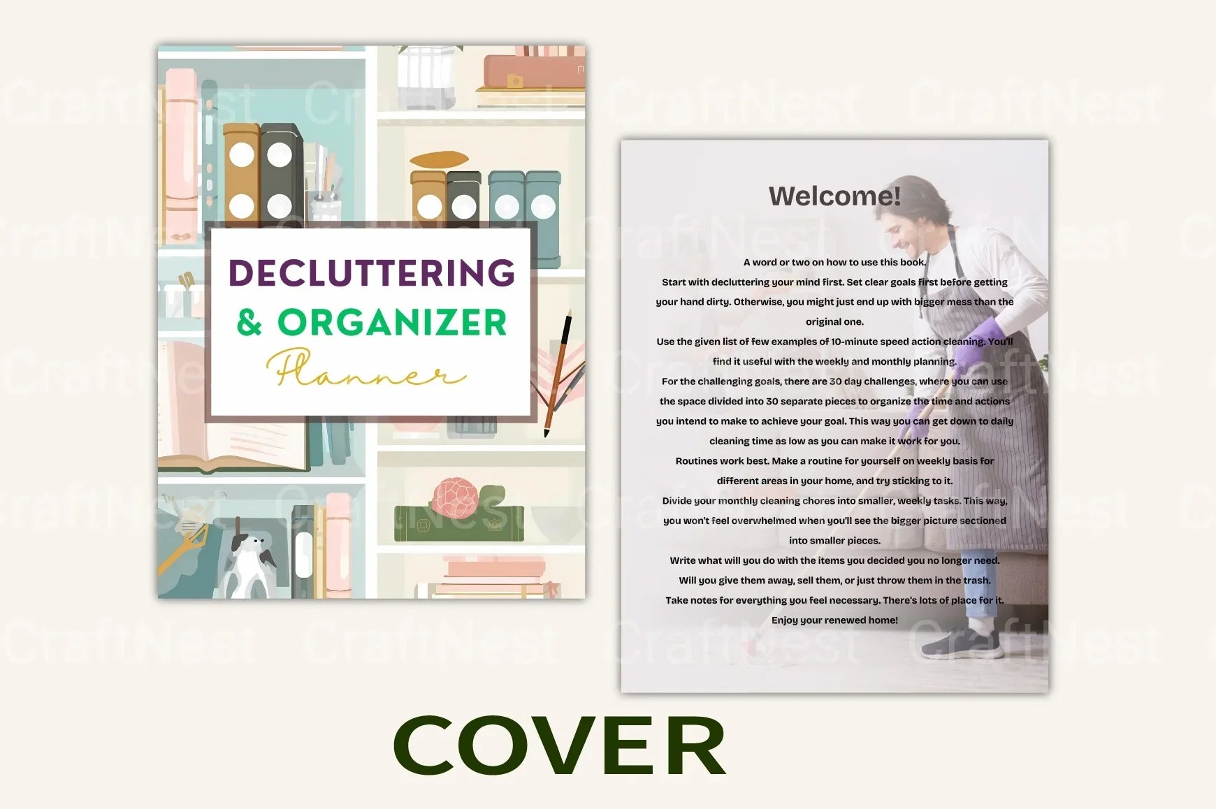 Decluttering Organizer Planner - CraftNest - Digital Crafting and Art