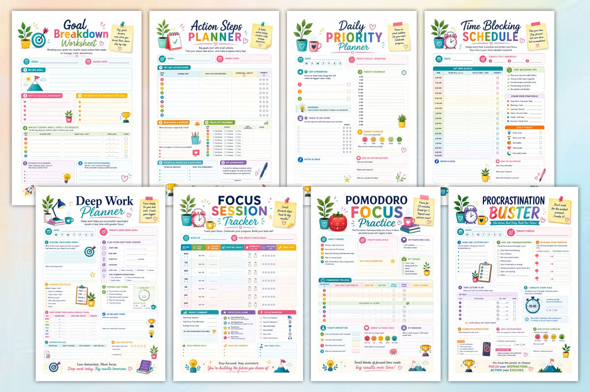 Focus And Productivity Skills Workbook
