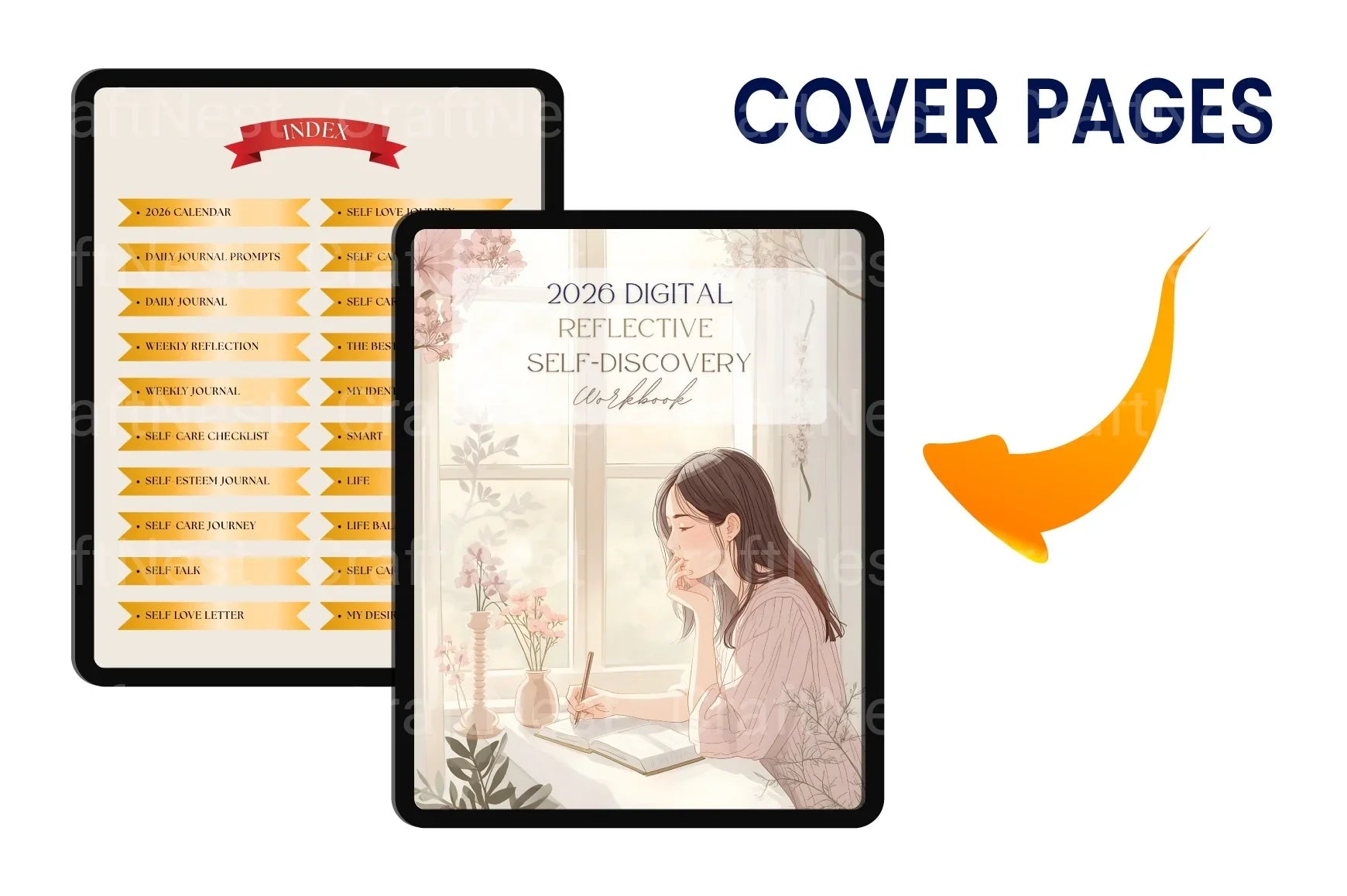 Reflective Self-Discovery Workbook - CraftNest - Digital Crafting and Art