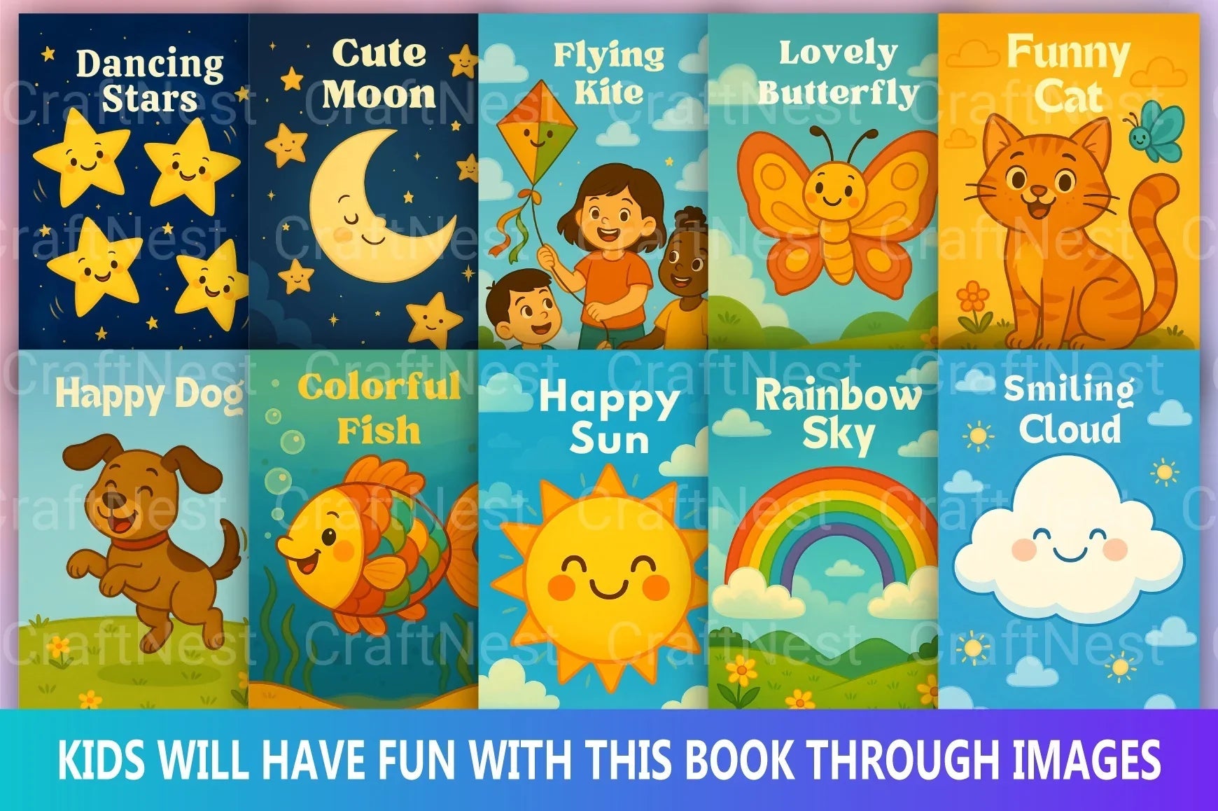 Colorful Fun Image for Little Kids - CraftNest - Digital Crafting and Art