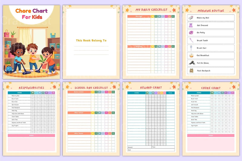Chore Chart for Kids: New and Effective - CraftNest - Digital Crafting and Art