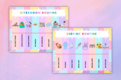 Flip Routine Chart for Kids - CraftNest - Digital Crafting and Art
