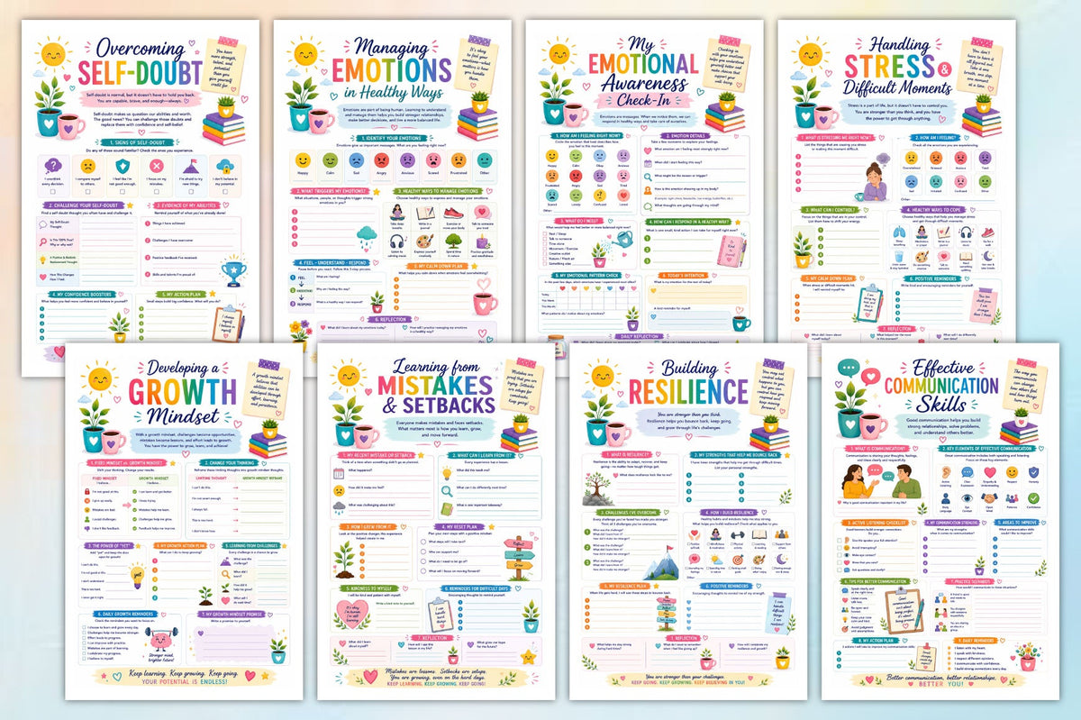 Positive Mindset Life Skills Workbook