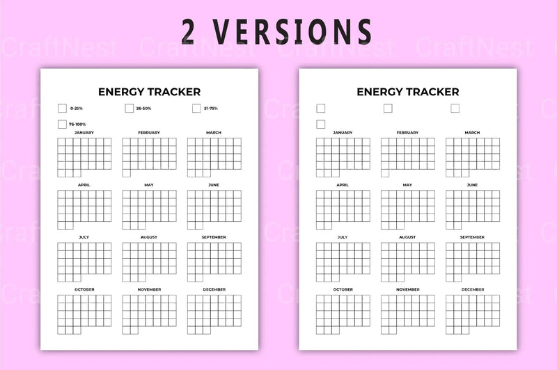 Energy Tracker Tool - CraftNest - Digital Crafting and Art