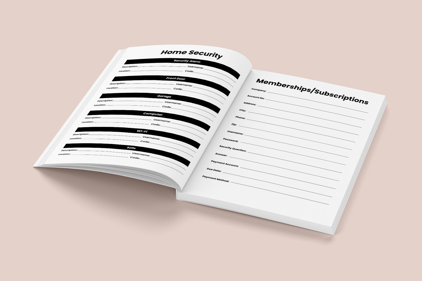 Final Arrangements Planning Planner