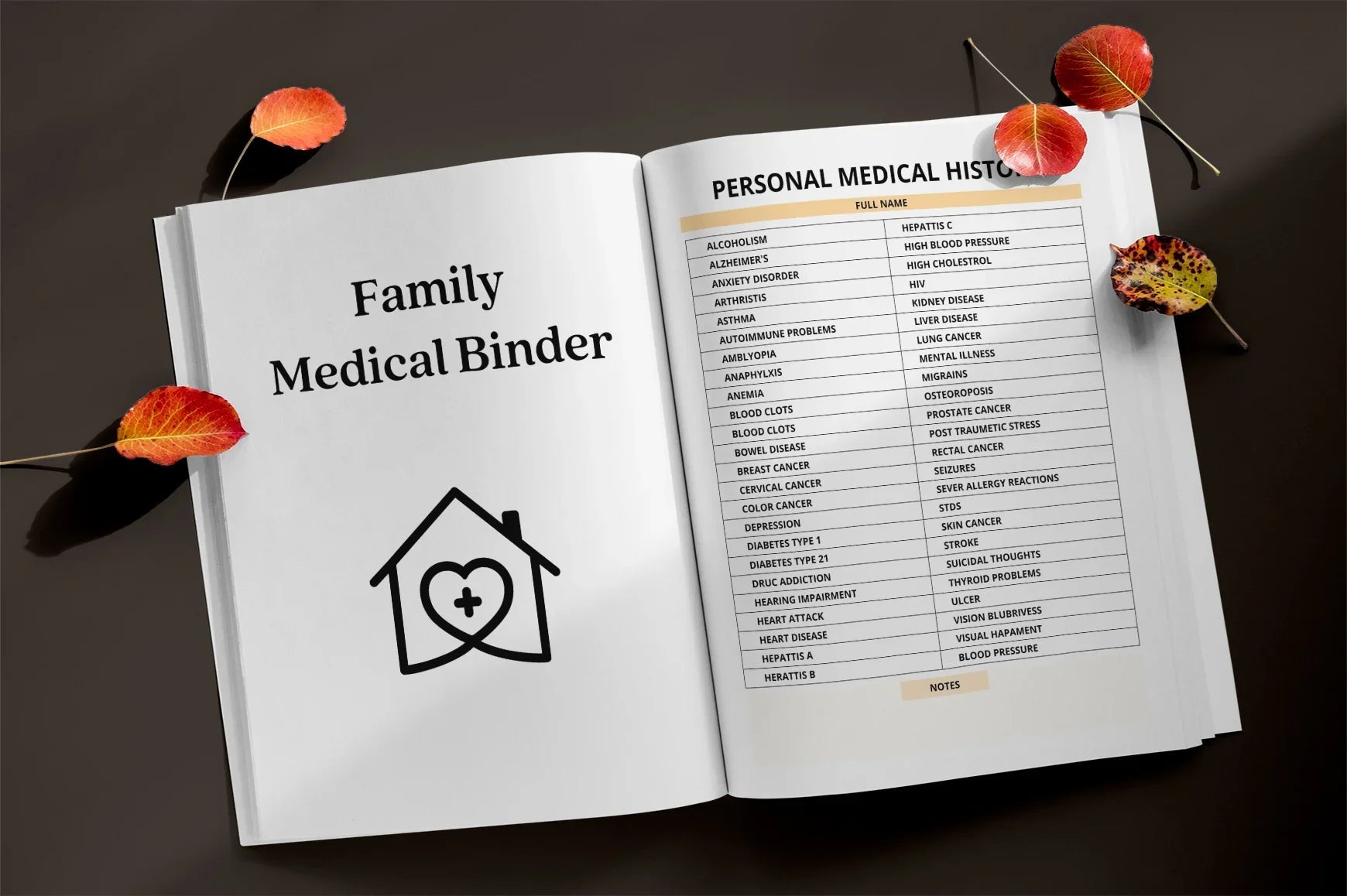 Family Medical Binder Planner - CraftNest - Digital Crafting and Art