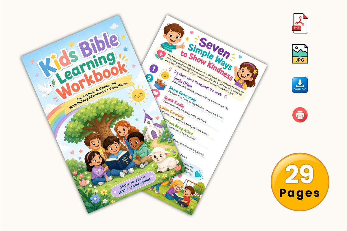 Kids Bible Learning Workbook