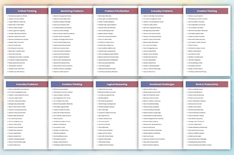 Creative Problem Solving Prompts - CraftNest - Digital Crafting and Art