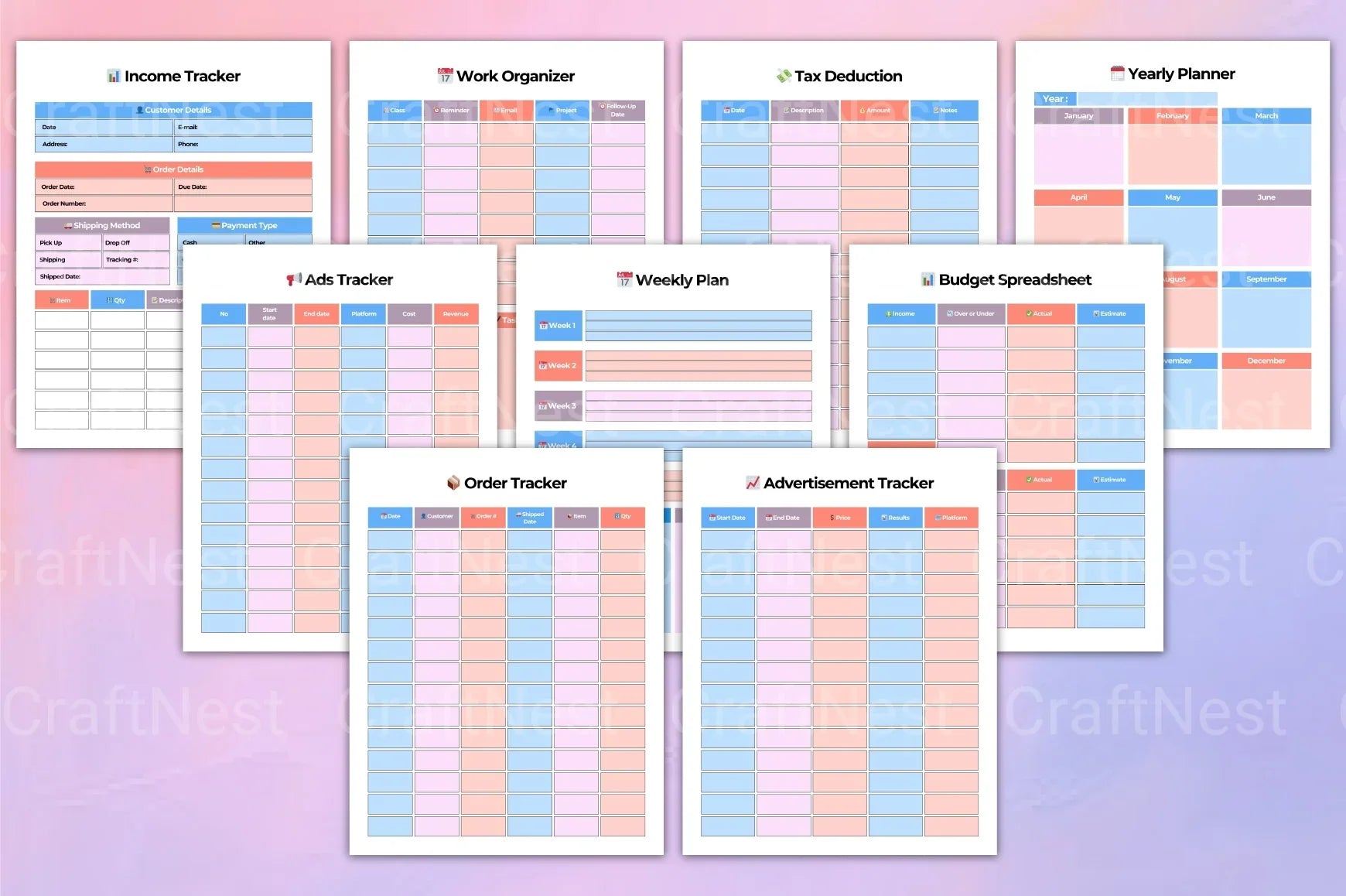 Girl Boss Planner: Empower Your Success - CraftNest - Digital Crafting and Art