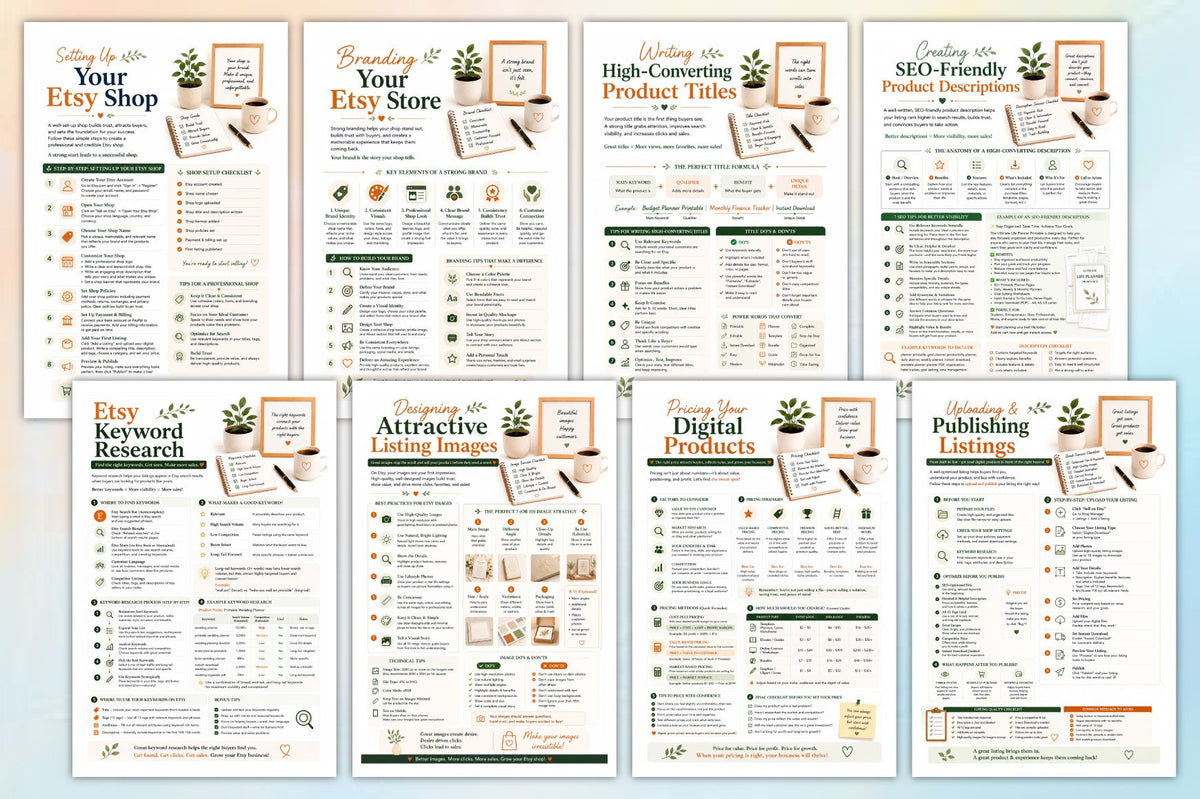 Success Blueprint For Etsy Sellers