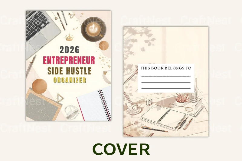 Entrepreneur Side Hustle Organizer - CraftNest - Digital Crafting and Art