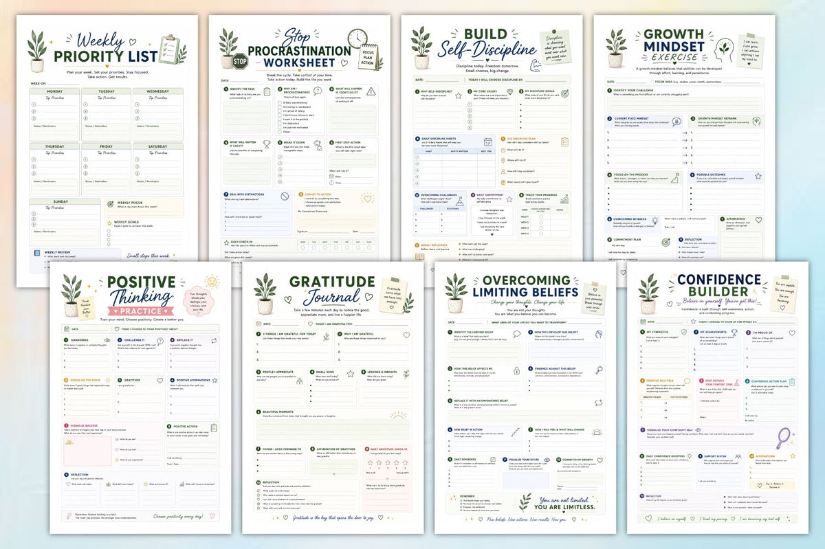 Positive Habits For Success Workbook